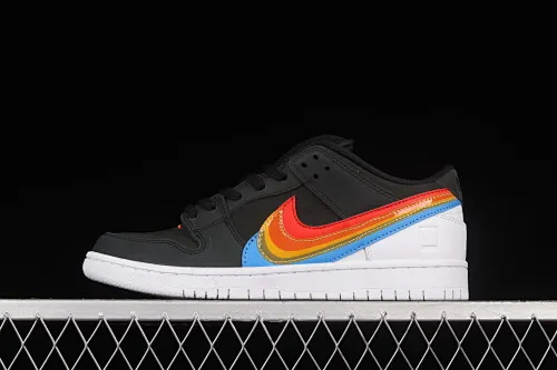 All Categories Nk SB Dunk Series Nk SB Dunk Low Low-top sneakers F version Polaroid x Nk SB Dunk Low Black Rainbow Polaroid joint SB retro casual sneakers DH7722-001
